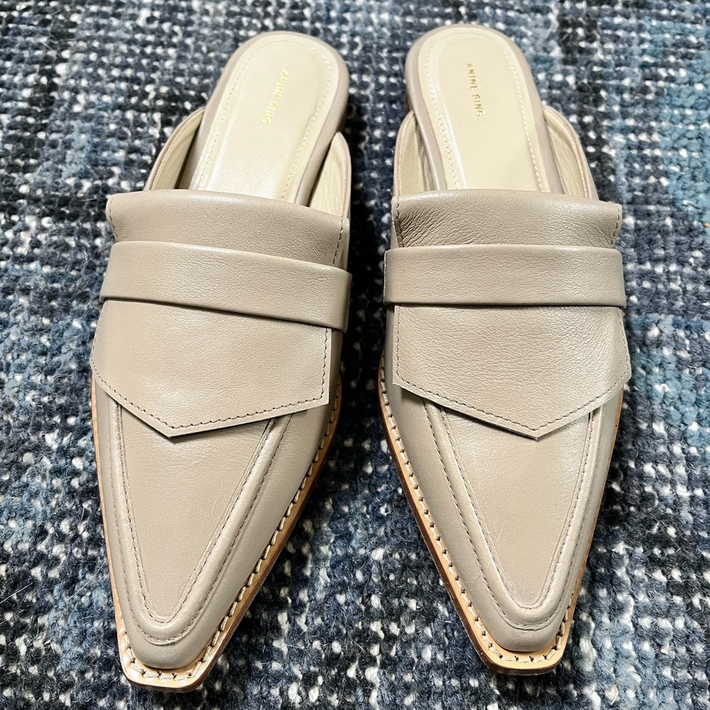 Anine Bing NWOT Beige Mule/Slide 37